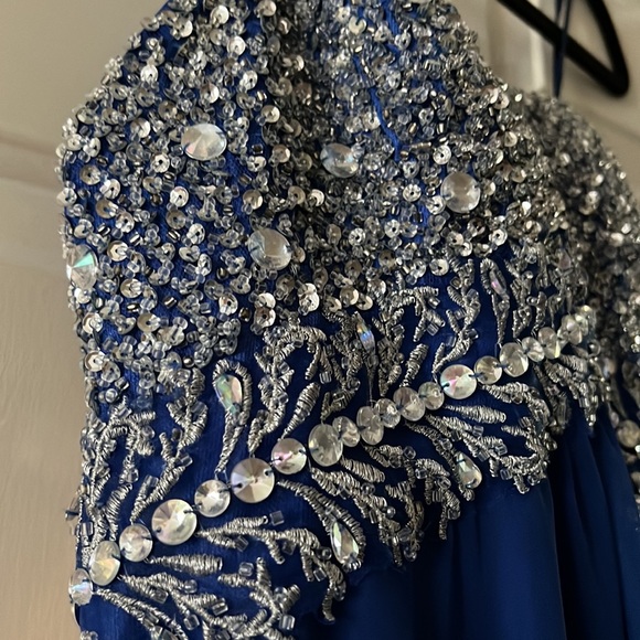 Betsy & Adam Sequin Gown - Picture 4 of 5